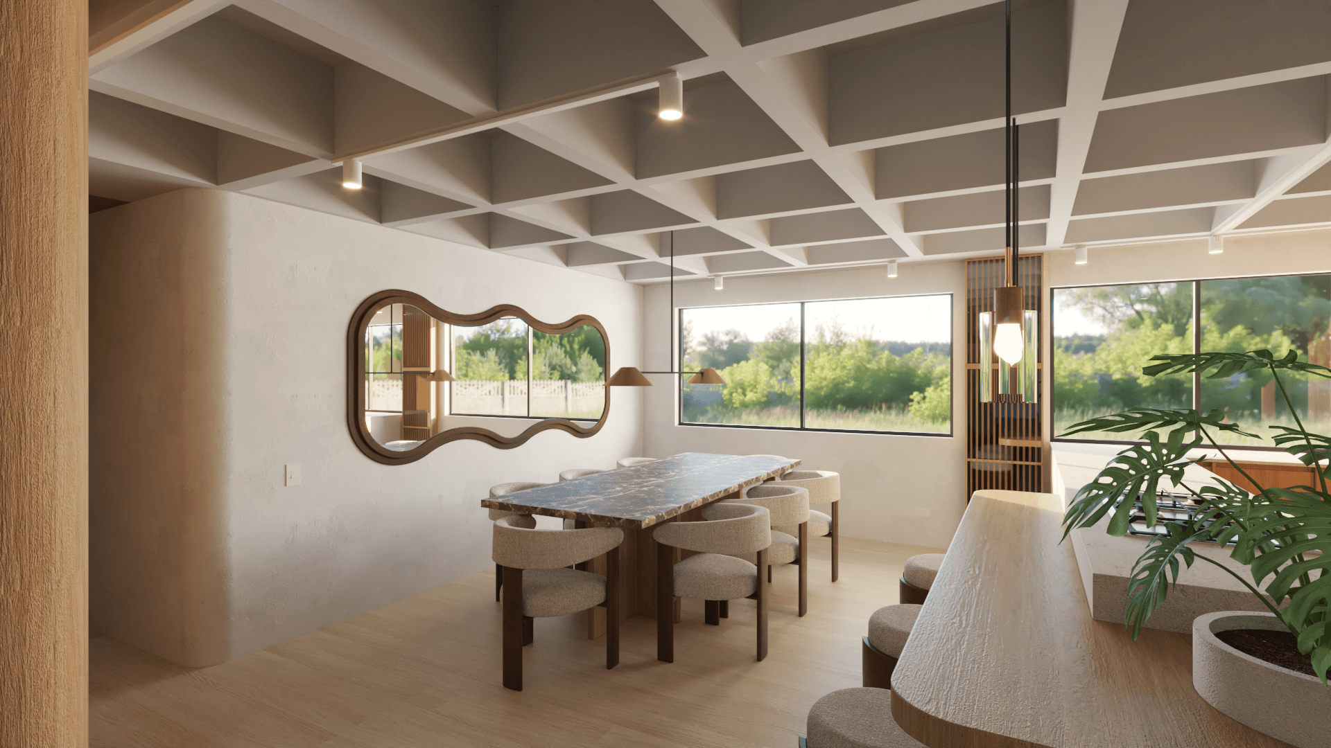 diseño cocina comedor abierto